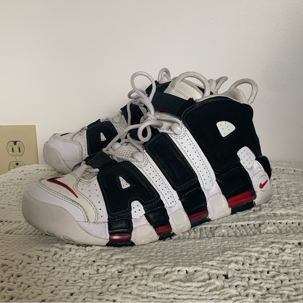 Men's Nike Air More Uptempo Scottie Pippen Black White Red - Main Image